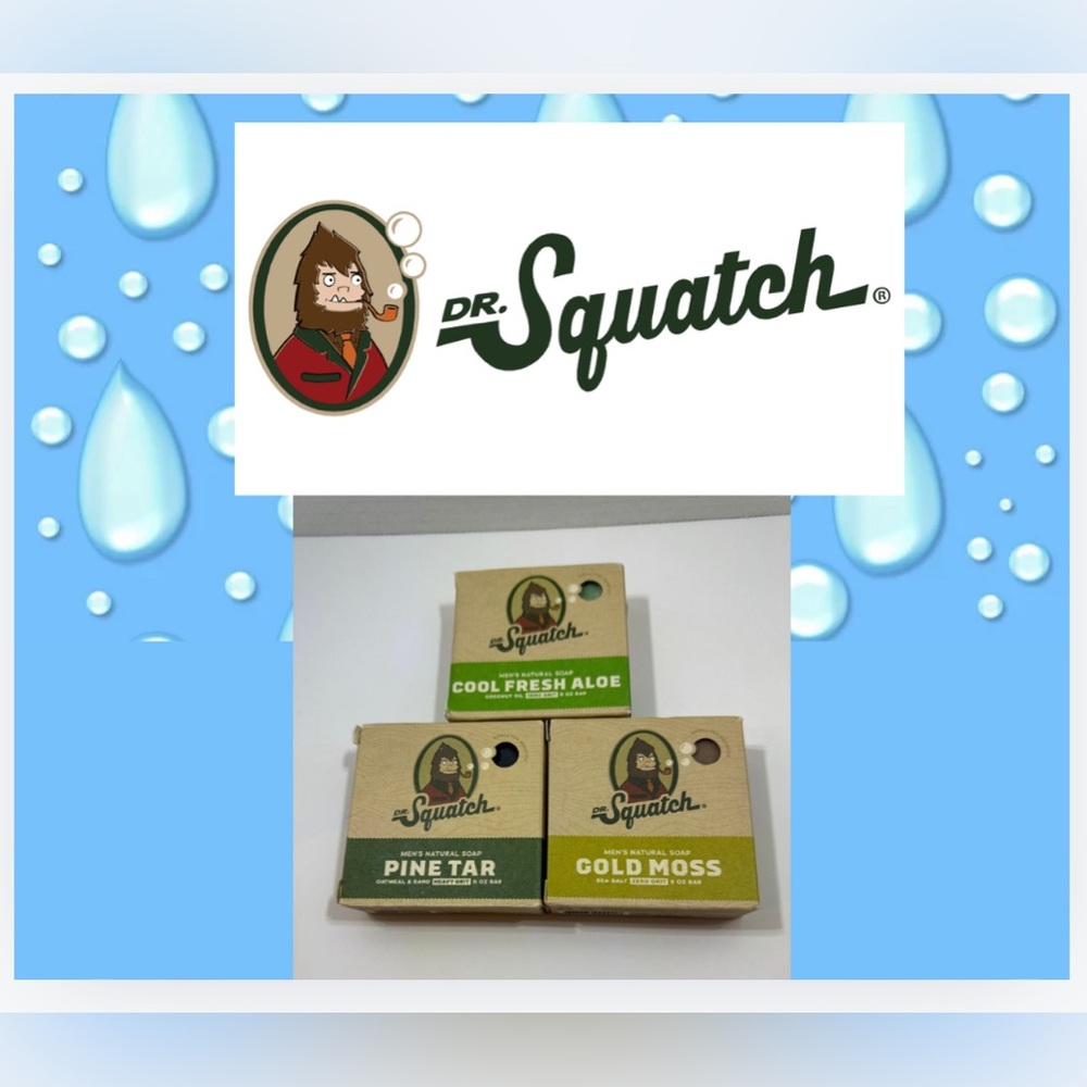 3 Bars of Dr Squatch men’s soap